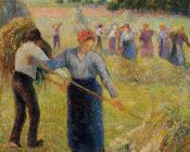 卡米耶 毕沙罗 : Haymaking at Eragny